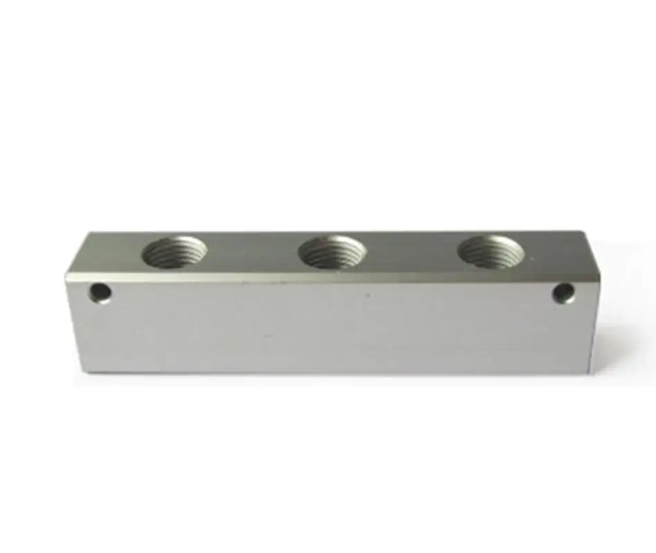 Коллектор блок сплиттер G1/4 "BSP 3 Way 5 порт Твердый алюминиевый пневматический