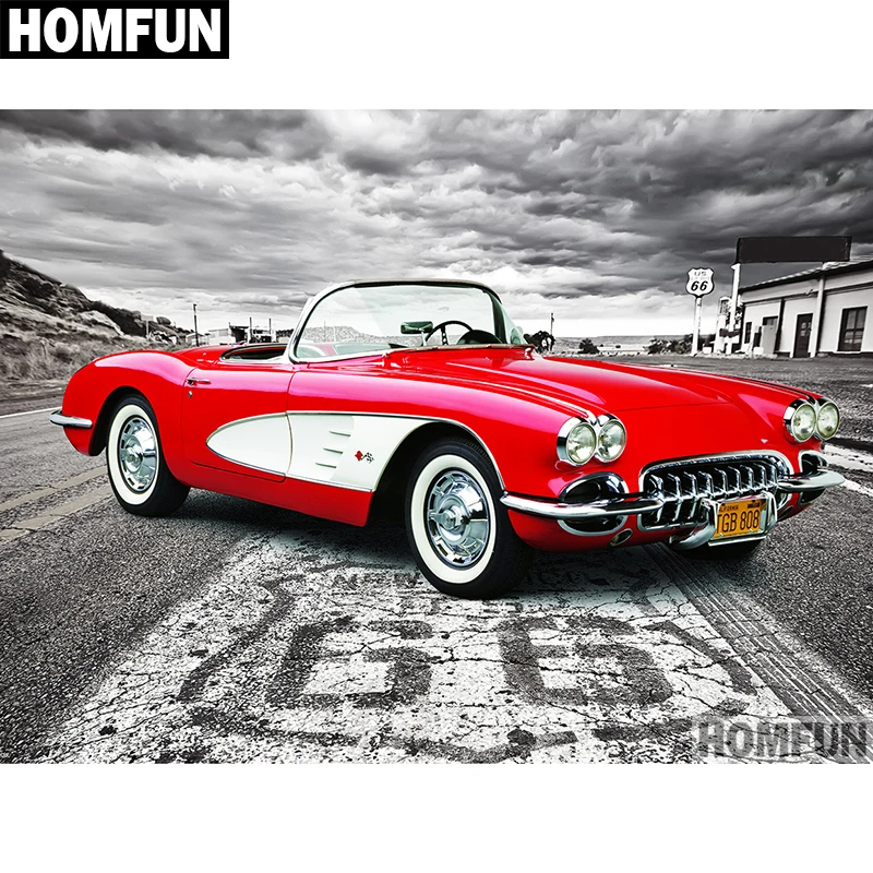 HOMFUN Full Square/Round Drill 5D DIY Diamond Painting "red car landscape" 3D Embroidery Cross Stitch 5D Decor Gift A00523
HOMFUN Full Square/Round Drill 5D DIY Diamond Painting "red car landscape" 3D Embroidery Cross Stitch 5D Decor Gift A00523
