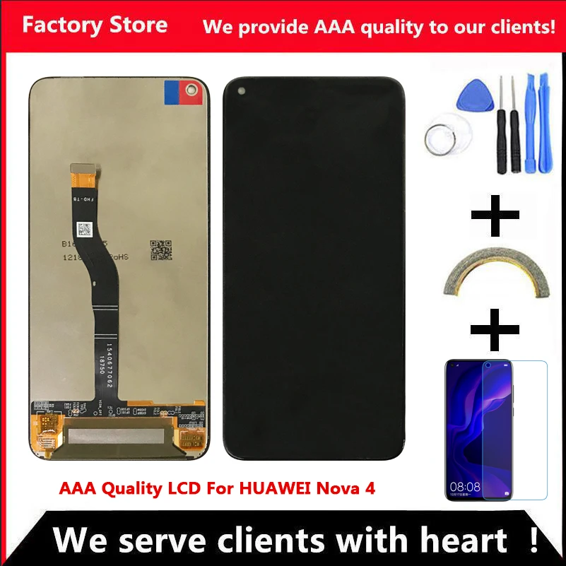 10-Touch AAA Quality LCD For Huawei Nova 4 LCD With Frame Screen Display For Huawei V20/View 20 Screen LCD Display VCE-AL00
10-Touch AAA Quality LCD For Huawei Nova 4 LCD With Frame Screen Display For Huawei V20/View 20 Screen LCD Display VCE-AL00