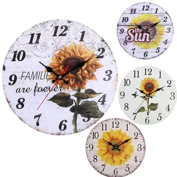 TPFOCUS 30CM Retro Pastoral Style Sunflower Pattern Wall Clock for Home Living Room Decor
TPFOCUS 30CM Retro Pastoral Style Sunflower Pattern Wall Clock for Home Living Room Decor