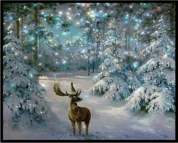 Diamond Handmade Diamond Painting Snow Animal Deer Cross Stitch Diamond Embroidery Patterns Rhinestones Arts
Diamond Handmade Diamond Painting Snow Animal Deer Cross Stitch Diamond Embroidery Patterns Rhinestones Arts