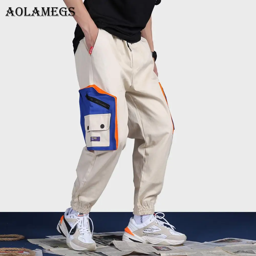 Aolamegs Pants Men Block Pocket Track Pants Male Fashion Trousers Pencil Elastic Waist Hip Hop Joggers Sweatpants Streetwear
Aolamegs Pants Men Block Pocket Track Pants Male Fashion Trousers Pencil Elastic Waist Hip Hop Joggers Sweatpants Streetwear