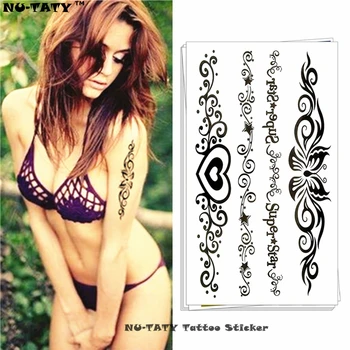 Nu-TATY Black Butterfly Love Temporary Body Art Flash Tattoo Sticker 10*17cm Waterproof Fake Tatoo Wall Tattoo Sticker
Nu-TATY Black Butterfly Love Temporary Body Art Flash Tattoo Sticker 10*17cm Waterproof Fake Tatoo Wall Tattoo Sticker