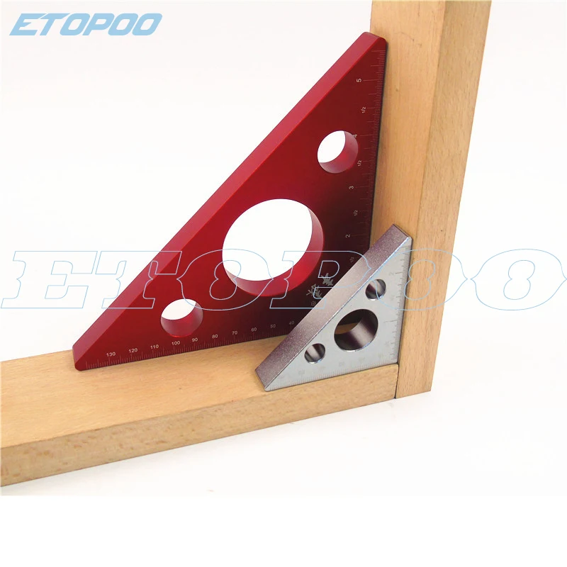 45 Degree Aluminum Alloy Angle Ruler Inch Metric Triangle Ruler Carpenter's Workshop DIY Woodworking tools
45 Degree Aluminum Alloy Angle Ruler Inch Metric Triangle Ruler Carpenter's Workshop DIY Woodworking tools