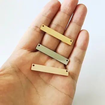 Stainless Steel Findings Rectangle Gold Pendants DIY Women's Bar Necklace Charms Mirror Polish Bar Jewelry Making Accessories
Stainless Steel Findings Rectangle Gold Pendants DIY Women's Bar Necklace Charms Mirror Polish Bar Jewelry Making Accessories