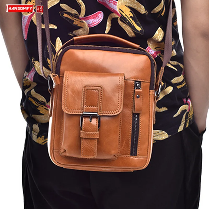The first layer of leather men's shoulder bag small Messenger leather men's bag casual male handbag 8 inch diagonal cross bags
The first layer of leather men's shoulder bag small Messenger leather men's bag casual male handbag 8 inch diagonal cross bags