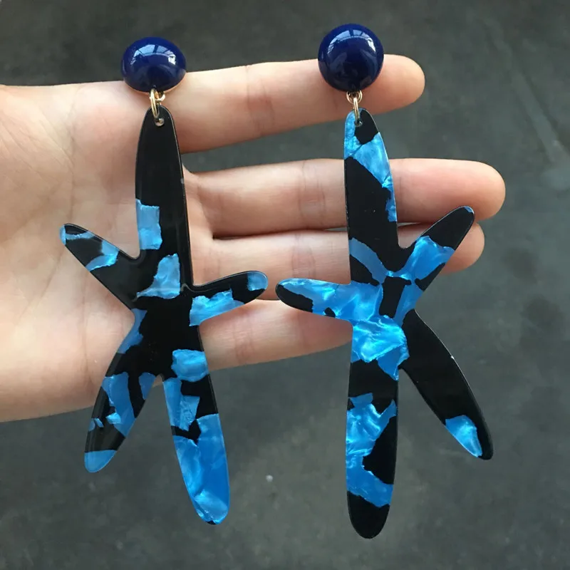 UJBOX Japanese Korean Exaggerated 120mm Starfish Acetate Earrings Women Acetic Acid Party Drop Earrings Factory Wholesale
UJBOX Japanese Korean Exaggerated 120mm Starfish Acetate Earrings Women Acetic Acid Party Drop Earrings Factory Wholesale