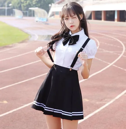Summer School Uniform Set Student strap Uniform Tie Sailor Suit Set Table Costume Japanese School Uniform Girl Short Sleeve
Summer School Uniform Set Student strap Uniform Tie Sailor Suit Set Table Costume Japanese School Uniform Girl Short Sleeve