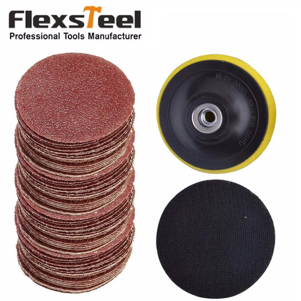 Flexsteel 2pcs 4" 100MM Polishing Buffing Backer Plate Pad+100pcs 4" Wet Dry Sander Sanding Paper Sandpaper 80 120 240 320 600
Flexsteel 2pcs 4" 100MM Polishing Buffing Backer Plate Pad+100pcs 4" Wet Dry Sander Sanding Paper Sandpaper 80 120 240 320 600