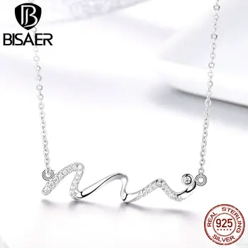 BISAER Geometric Necklace 925 Sterling Silver Twisted Line Simple Geometric Women Necklaces Sterling Silver Jewelry EFN033
BISAER Geometric Necklace 925 Sterling Silver Twisted Line Simple Geometric Women Necklaces Sterling Silver Jewelry EFN033