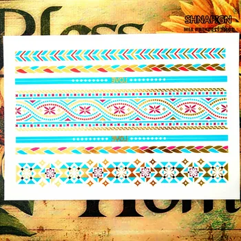 SHNAPIGN 24 style Temporary Tattoo Body Art,golden blue LOVE Chain Designs,Flash Tattoo Sticker Keep 3-5 days Waterproof 21*15cm
SHNAPIGN 24 style Temporary Tattoo Body Art,golden blue LOVE Chain Designs,Flash Tattoo Sticker Keep 3-5 days Waterproof 21*15cm