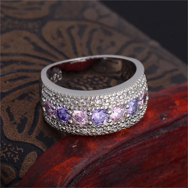 Crystal Silver Plated Ring Women for Elegant Full Finger Love Wedding Rings Jewelry
Crystal Silver Plated Ring Women for Elegant Full Finger Love Wedding Rings Jewelry