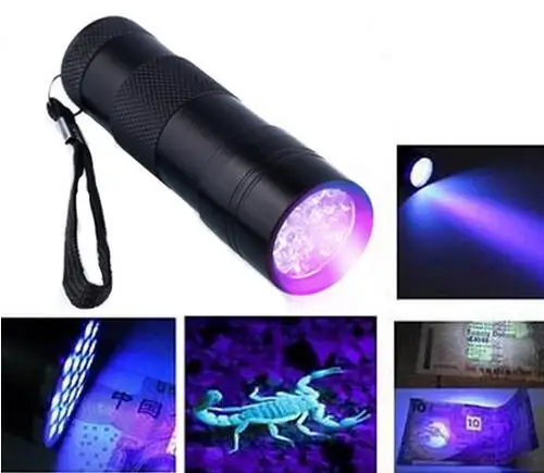 1Pc Mini 9 LED UV Flashlight Ultraviolet led Flashlight Ultra Violet Invisible Ink Marker Detection Torch Light 3AAA UV lamp
1Pc Mini 9 LED UV Flashlight Ultraviolet led Flashlight Ultra Violet Invisible Ink Marker Detection Torch Light 3AAA UV lamp