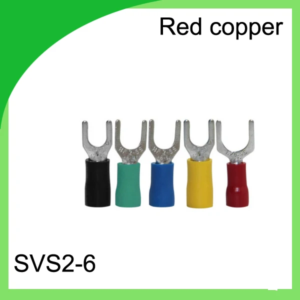 CHINA manufacturer red copper 1000 PCS SVS2-6 Cold Pressed Terminal Connector Suitable for 22AWG - 16AWG Cable lug
CHINA manufacturer red copper 1000 PCS SVS2-6 Cold Pressed Terminal Connector Suitable for 22AWG - 16AWG Cable lug