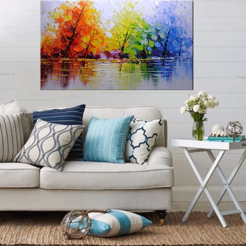 High Quality Abstract Trees Oil Painting On Canvas 100% Handmade Beautiful Colors modern Landscape Oil Painting for living room
High Quality Abstract Trees Oil Painting On Canvas 100% Handmade Beautiful Colors modern Landscape Oil Painting for living room