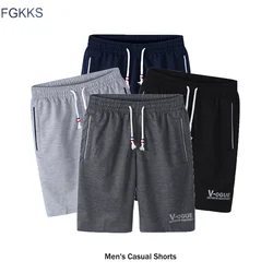 Мужские спортивные шорты FGKKS, серые тренировочные штаны, шорты для фитнеса, бодибилдинга, занятий спортом, на весну и лето