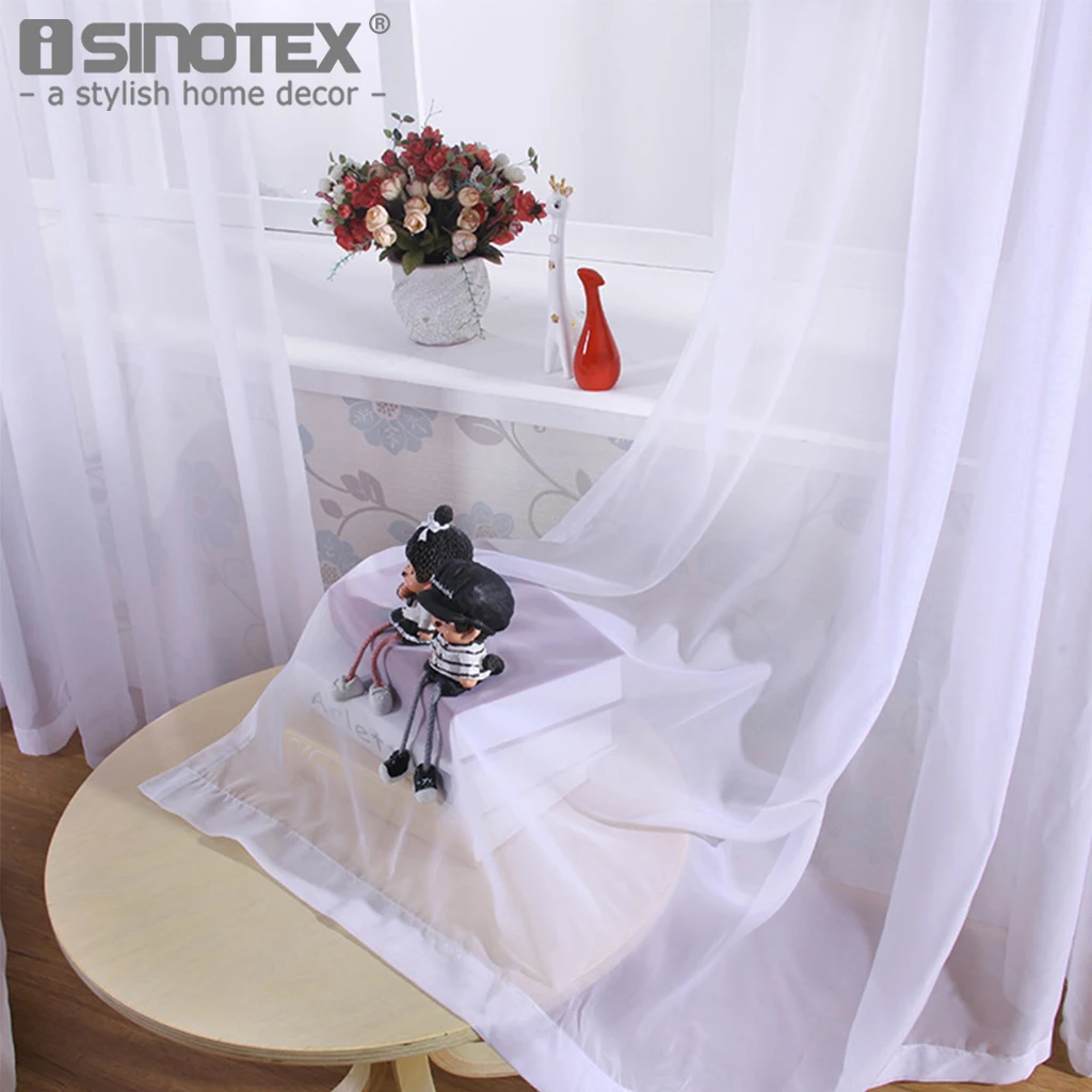 iSINOTEX Window Curtain Voile Fabric White Solid Transparent Sheer Living Room Tulle Voile Screening Drape Panel Home Decoration
iSINOTEX Window Curtain Voile Fabric White Solid Transparent Sheer Living Room Tulle Voile Screening Drape Panel Home Decoration