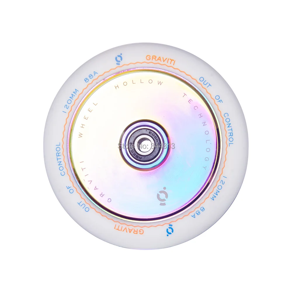 Free shipping colorful aluminum freestyle trick hollow wheel PU white aluminum rainbow scooter solid wheels 2pcs 120mm
Free shipping colorful aluminum freestyle trick hollow wheel PU white aluminum rainbow scooter solid wheels 2pcs 120mm