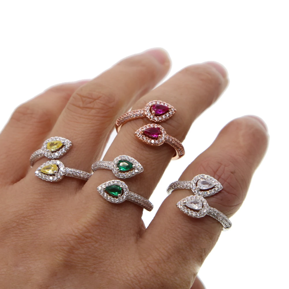 water drop tear drop AAA cubic zirconia Open free size ring elegance Trendy cz jewelry
water drop tear drop AAA cubic zirconia Open free size ring elegance Trendy cz jewelry