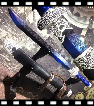 Handmade Blue High Manganese Steel Blade Full Tang Chinese KungFu Broadsword Sword Qing Bodyguard Da Dao
Handmade Blue High Manganese Steel Blade Full Tang Chinese KungFu Broadsword Sword Qing Bodyguard Da Dao