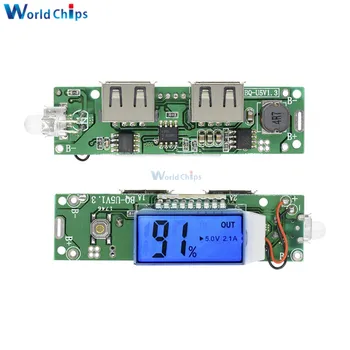 Double Dual USB Mobile Power Bank Charger Module Digital LCD Display 18650 Lithium Battery Charging Board For Phone 5V 1A 2A
Double Dual USB Mobile Power Bank Charger Module Digital LCD Display 18650 Lithium Battery Charging Board For Phone 5V 1A 2A
