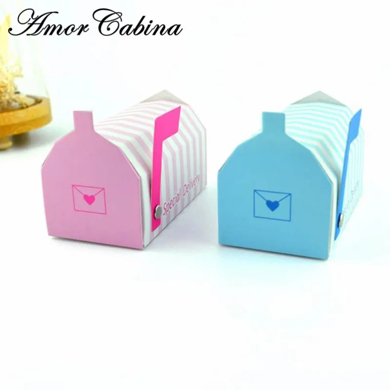 50pcs Pink blue striped candy gift children's gift mailbox mini mailbox wedding like candy box Bomboniera party gift box
50pcs Pink blue striped candy gift children's gift mailbox mini mailbox wedding like candy box Bomboniera party gift box