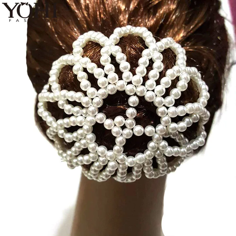 2018New Lady Elastic hair net handmade crochet pearl hair Snood Net Ballet Bun Hair Covers Ornament for women without rhinestone
2018New Lady Elastic hair net handmade crochet pearl hair Snood Net Ballet Bun Hair Covers Ornament for women without rhinestone