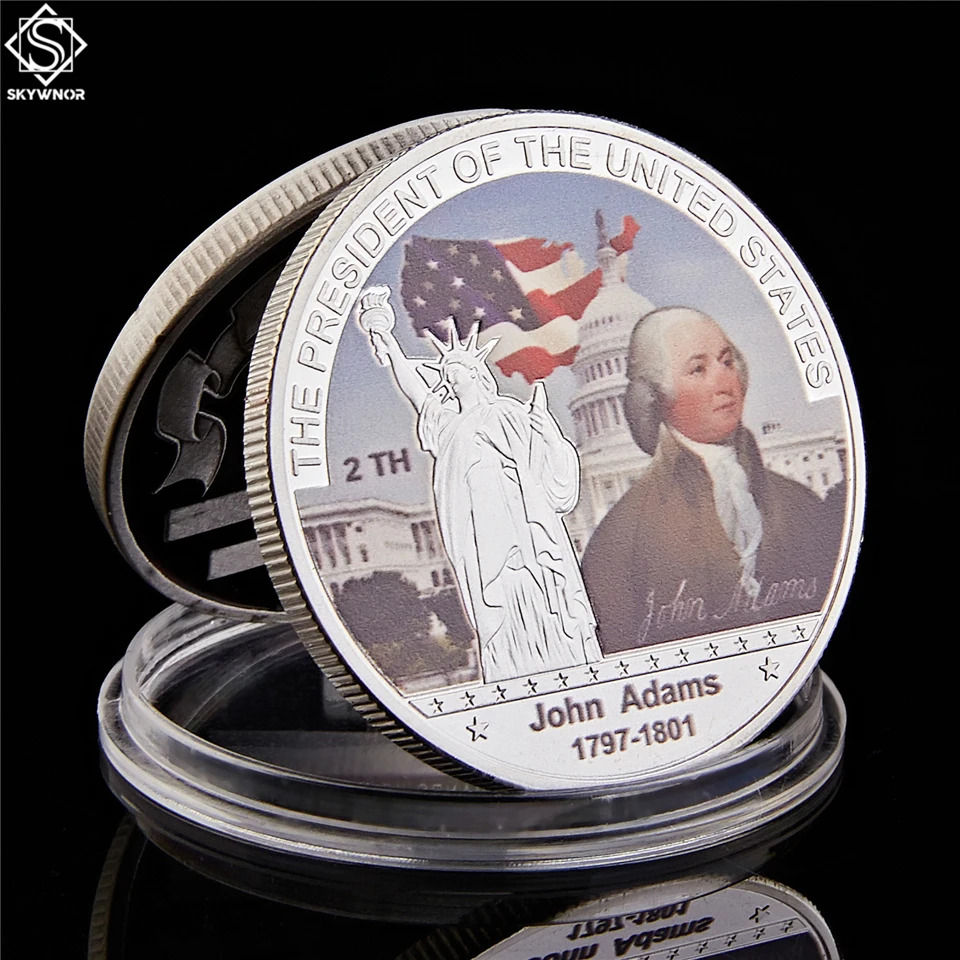 1797-1801 The President of The United States John Adams Silver Commemorative Coin With Protection Capsule
1797-1801 The President of The United States John Adams Silver Commemorative Coin With Protection Capsule