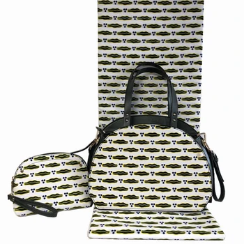 Fashionable African real print Holland wax fabric(6yards/lot) matching with big bag and purse set for lady FB11
Fashionable African real print Holland wax fabric(6yards/lot) matching with big bag and purse set for lady FB11
