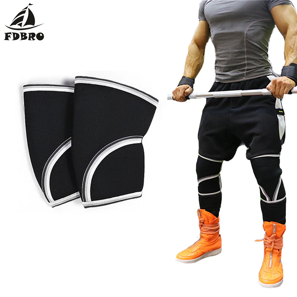 FDBRO 7mm 1 Pair Squat Knee Sleeves Pad Support High Performance Neoprene Best Knee Protector For Weightlifting Powerlifting
FDBRO 7mm 1 Pair Squat Knee Sleeves Pad Support High Performance Neoprene Best Knee Protector For Weightlifting Powerlifting