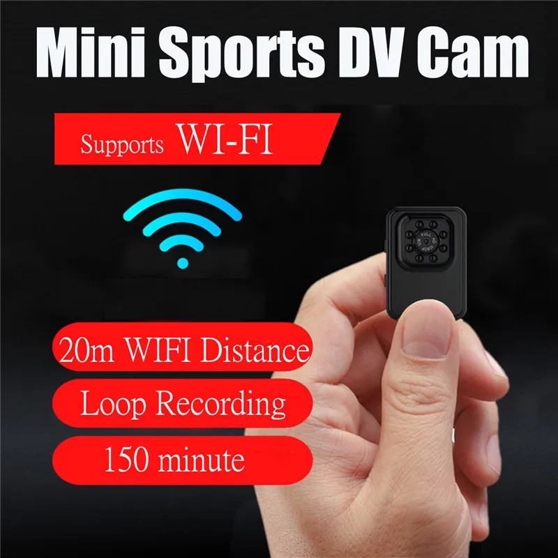CAMSOY Mini WiFi Camera HD 1080P Wireless Cam Infrared Motion Detection Night Vision Surveillance Security Camcorder DV DVR
CAMSOY Mini WiFi Camera HD 1080P Wireless Cam Infrared Motion Detection Night Vision Surveillance Security Camcorder DV DVR