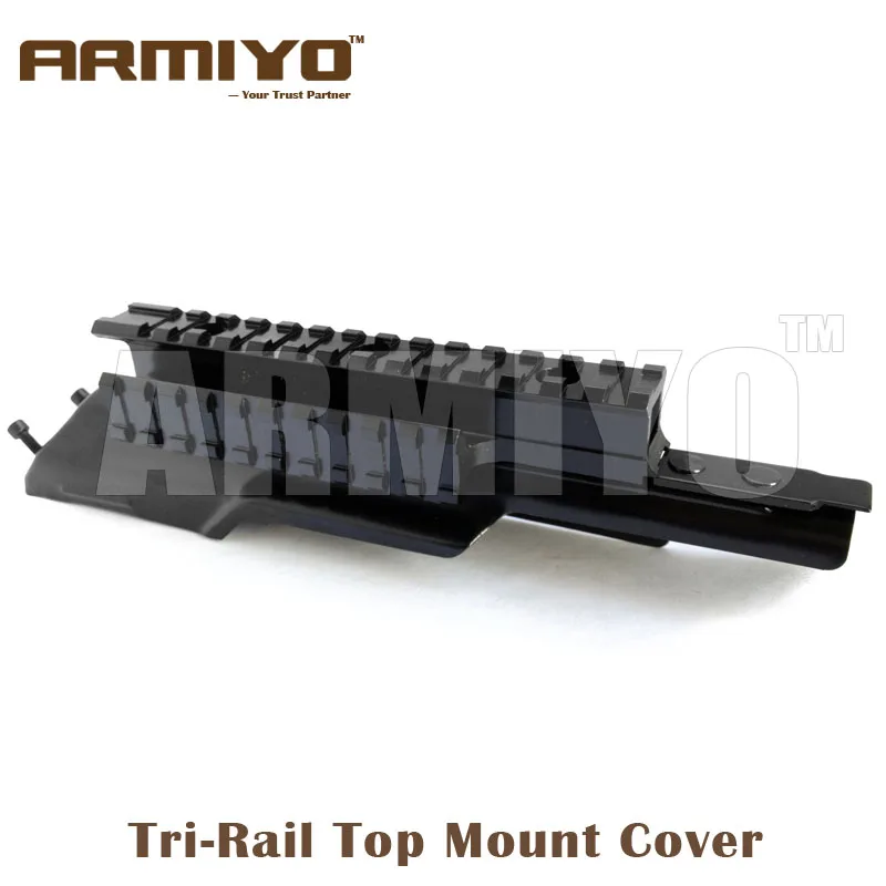 Armiyo Tactical AK 47 & 74 Receiver Tri-Rail Top Mount Cover 20mm Rail Fixed Scope Laser Flashlight Hunting Products
Armiyo Tactical AK 47 & 74 Receiver Tri-Rail Top Mount Cover 20mm Rail Fixed Scope Laser Flashlight Hunting Products
