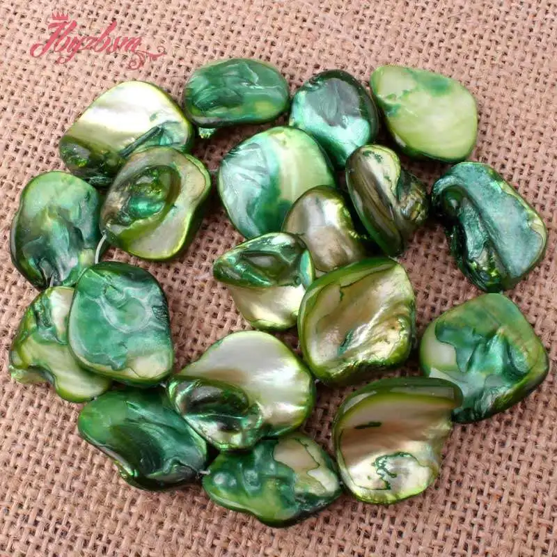 9-13-13x18mm Freeform Irregular Shape Green Shell MOP Stone Beads For DIY Necklace Bracelat Jewelry Making 14" Free Shipping
9-13-13x18mm Freeform Irregular Shape Green Shell MOP Stone Beads For DIY Necklace Bracelat Jewelry Making 14" Free Shipping