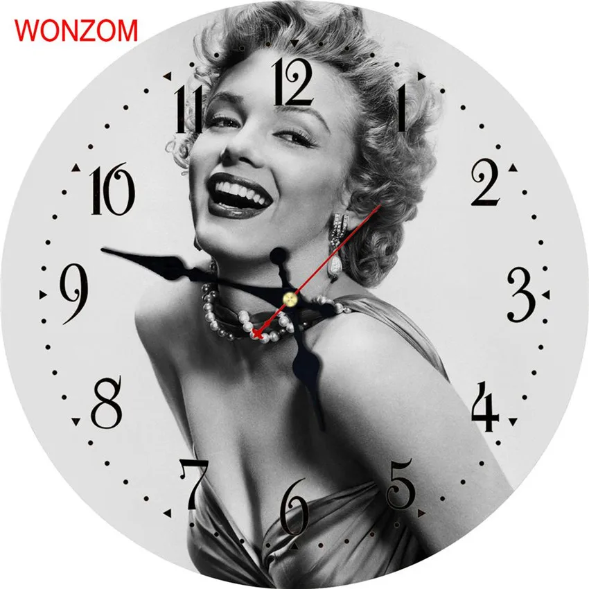 WONZOM Marilyn Monroe Large Wall Clock Silent Living Room Belle Wall Decor Saat Home Decoration Watch Wall 2017 Reloj De Pared
WONZOM Marilyn Monroe Large Wall Clock Silent Living Room Belle Wall Decor Saat Home Decoration Watch Wall 2017 Reloj De Pared