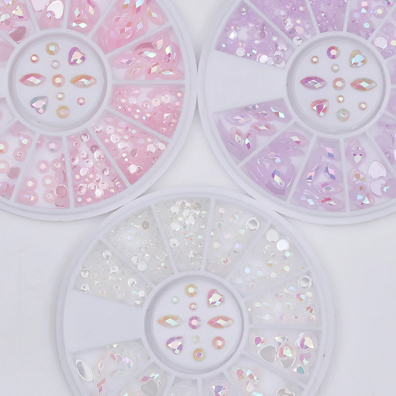 1 Box Opal AB Color Nail Rhinestone Colorful Marquise Heart Flat Bottom Manicure 3D Nail Art Decoration in Wheel
1 Box Opal AB Color Nail Rhinestone Colorful Marquise Heart Flat Bottom Manicure 3D Nail Art Decoration in Wheel