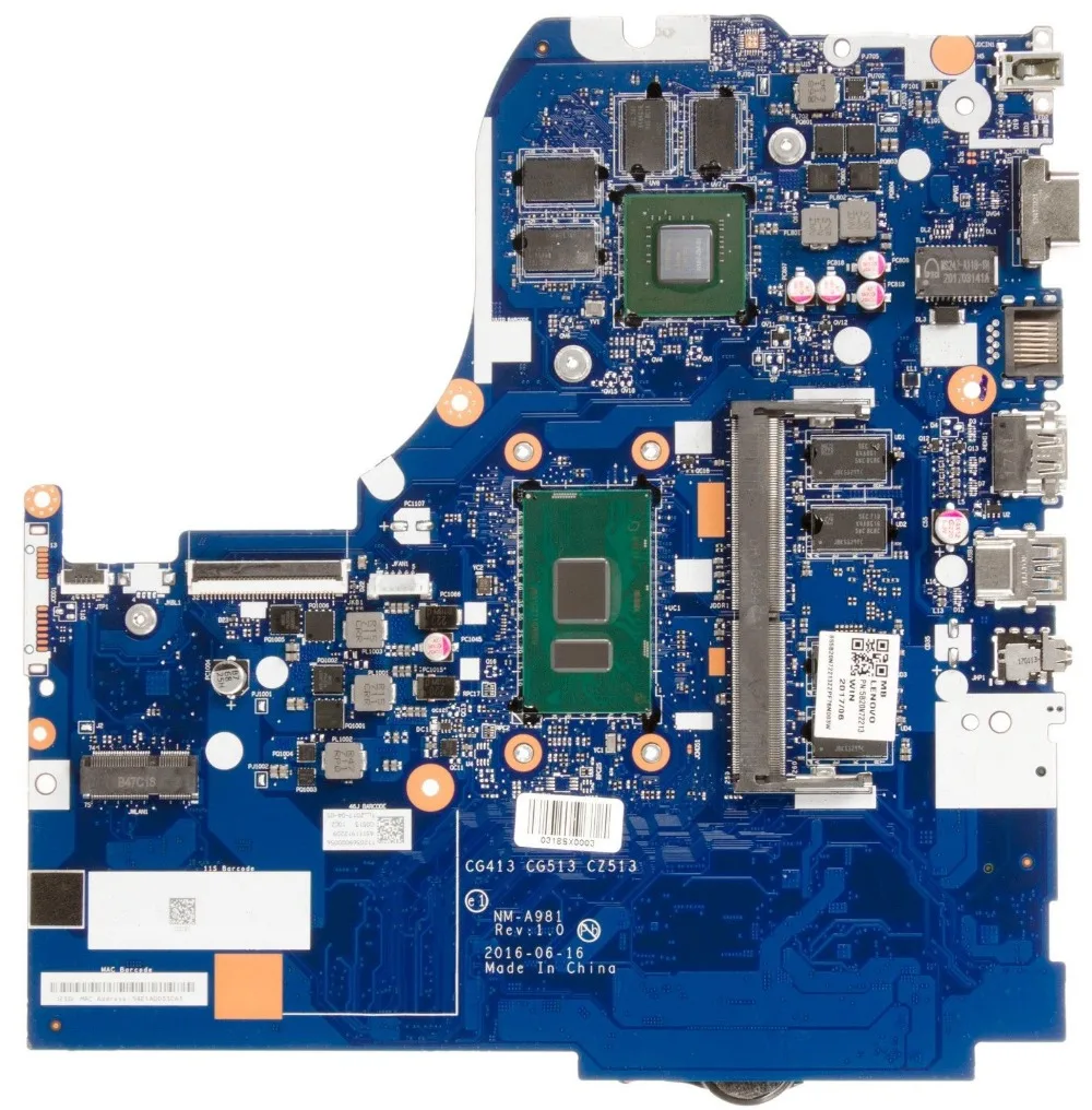 

For Lenovo IdeaPad 310-15IKB Laptop Mainboard CG413 NM-A981 4GB RAM i5-7200U 920MX 100% Test Ok