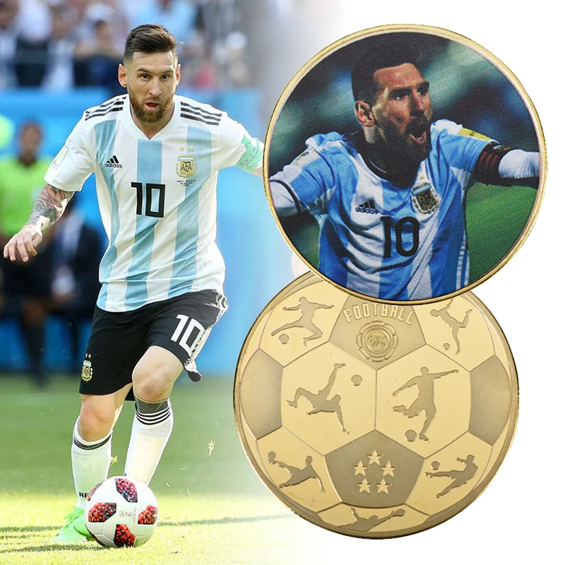 2019 WR Lionel Messi AAA Gold Plated Metal Coin Sports Football Golden Coin with Case for Collectible Home Decoration
2019 WR Lionel Messi AAA Gold Plated Metal Coin Sports Football Golden Coin with Case for Collectible Home Decoration