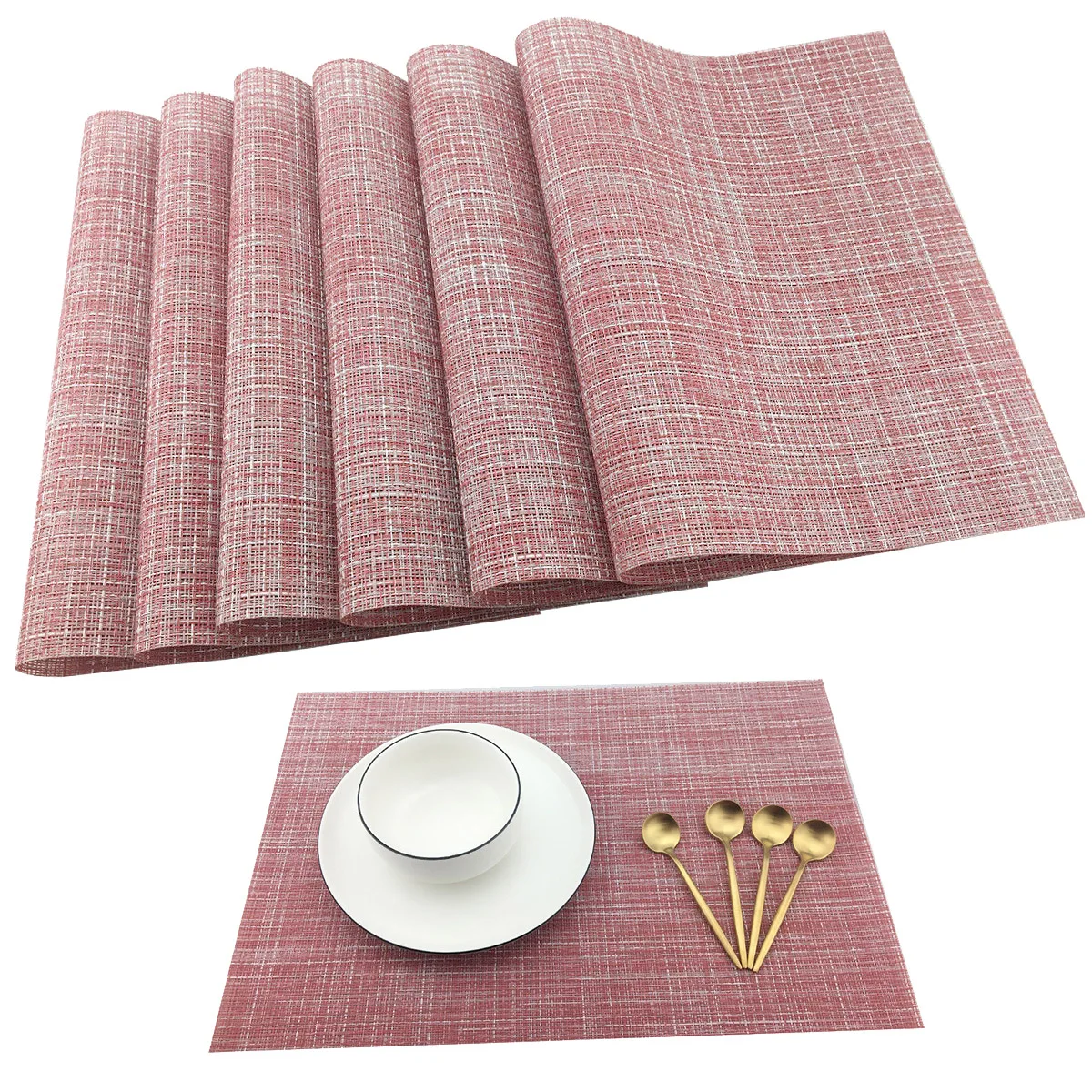 Uniturcky Set of 6 Table Placemats for Table Mat PVC Kitchen Dinning Bamboo Manteles Individuales Doilies Cup Mats Coaster Pad
Uniturcky Set of 6 Table Placemats for Table Mat PVC Kitchen Dinning Bamboo Manteles Individuales Doilies Cup Mats Coaster Pad