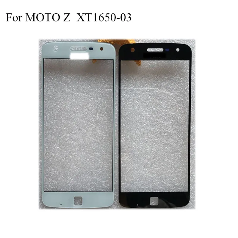 

For MOTO Z XT1650 XT 1650 Front Outer touch Screen Glass Lens without flex cable Cover Repair Parts For Moto XT1650-03