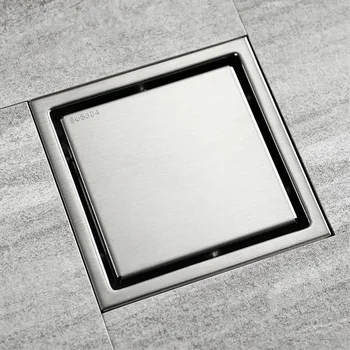 High Quality Stainless steel Bathroom Tile Invisible Shower Square Floor Drain Cover Hair Shower Catcher Clean Strainer 
High Quality Stainless steel Bathroom Tile Invisible Shower Square Floor Drain Cover Hair Shower Catcher Clean Strainer