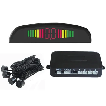 Auto Parktronic LED Parking Sensor with 4 Sensors Parking Reverse Backup Radar Monitor Detector System Backlight Display
Auto Parktronic LED Parking Sensor with 4 Sensors Parking Reverse Backup Radar Monitor Detector System Backlight Display