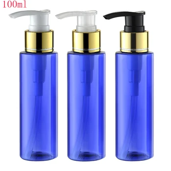 (30pcs)100ml blue empty PET screw pressure lotion pump bottles,empty blue shampoo pump cosmetic bottles with gold aluminum pump
(30pcs)100ml blue empty PET screw pressure lotion pump bottles,empty blue shampoo pump cosmetic bottles with gold aluminum pump