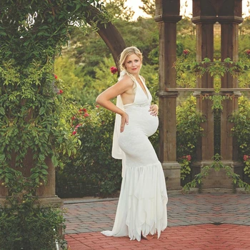 Summer Halter Maternity Photography Long Dresses Fitting Lace Pregnancy Photo Shoot Dress V-neck Baby Shower Dresses
Summer Halter Maternity Photography Long Dresses Fitting Lace Pregnancy Photo Shoot Dress V-neck Baby Shower Dresses