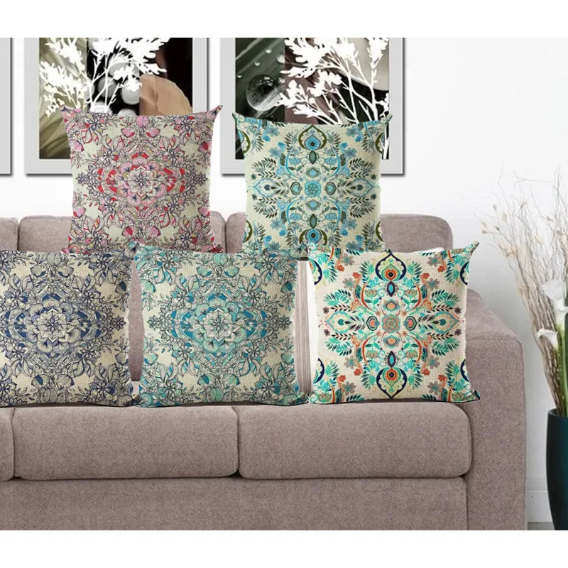 Pillowcase Bohemian Style Cushion Cover Cotton Linen Printed Chair Seat Size 45*45 Home Decorative Throw Pillow Cover Cojines
Pillowcase Bohemian Style Cushion Cover Cotton Linen Printed Chair Seat Size 45*45 Home Decorative Throw Pillow Cover Cojines