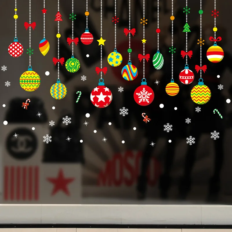 Christmas Color Ball Ornaments Wall Sticker Bedroom Living Room Glass Window Art Decals For Home Decoration New Year Wallpaper
Christmas Color Ball Ornaments Wall Sticker Bedroom Living Room Glass Window Art Decals For Home Decoration New Year Wallpaper