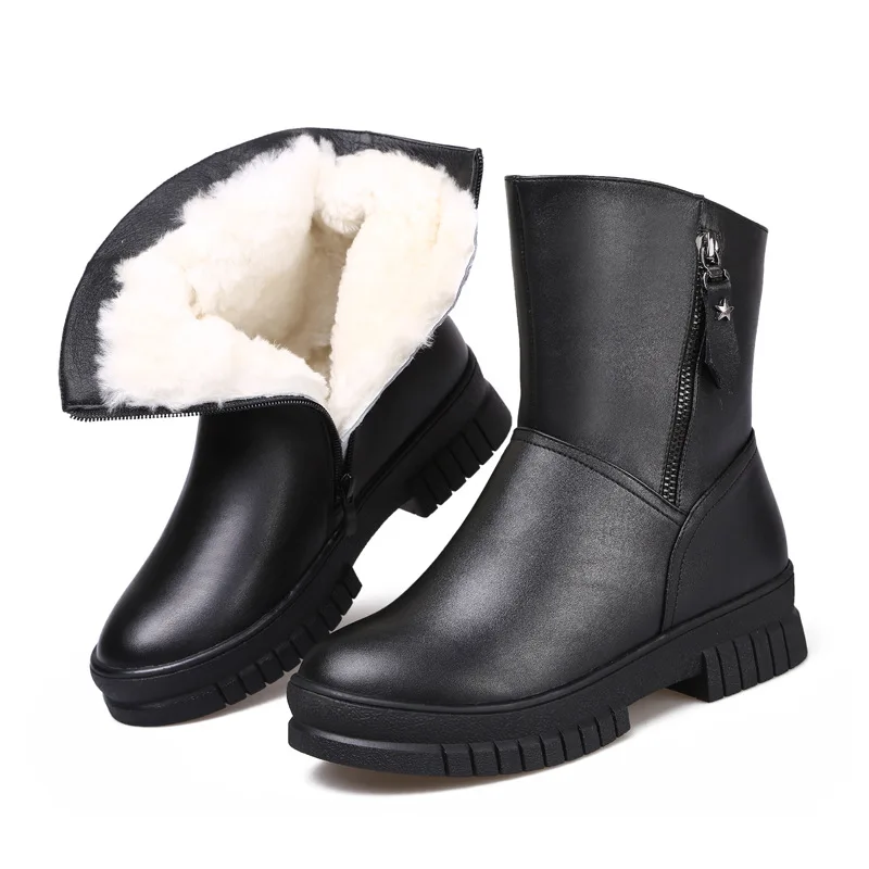 XRYXGS Brand Boots Cowhide Wool Fur One Snow Boots Flat Non-slip Women Shoes Boots 2018 Newest Famous Warm Comfort Winter Boots
XRYXGS Brand Boots Cowhide Wool Fur One Snow Boots Flat Non-slip Women Shoes Boots 2018 Newest Famous Warm Comfort Winter Boots