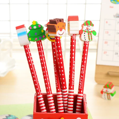 5Pcs/Lot Merry Christmas Series Wooden Pencils With Erasers New Funny Children Students Gifts Office School Supplies 344
5Pcs/Lot Merry Christmas Series Wooden Pencils With Erasers New Funny Children Students Gifts Office School Supplies 344