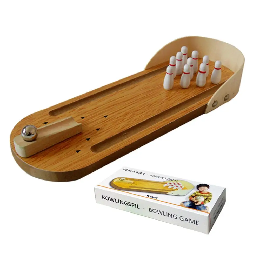 Wooden Mini Bowling Parent-child Interactive Entertainment Table Mini Game Toys Children's Bowling Sport Games Toys
Wooden Mini Bowling Parent-child Interactive Entertainment Table Mini Game Toys Children's Bowling Sport Games Toys