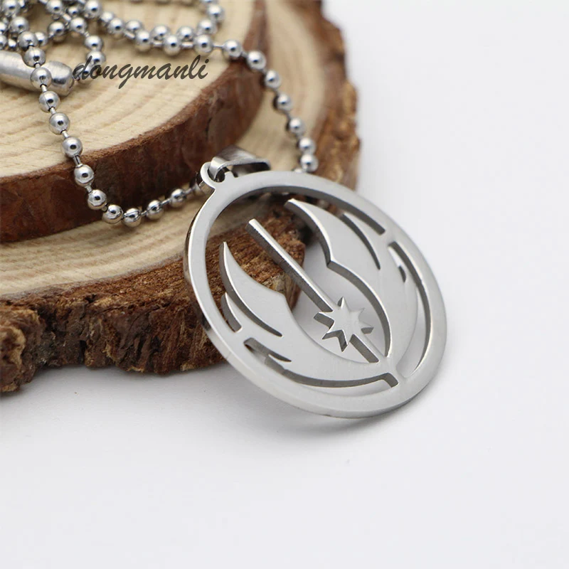 MF1313 1pc Star Wars Jedi Order Necklace Titanium steel Rebel army badge Pendant necklace jewelry accessories
MF1313 1pc Star Wars Jedi Order Necklace Titanium steel Rebel army badge Pendant necklace jewelry accessories