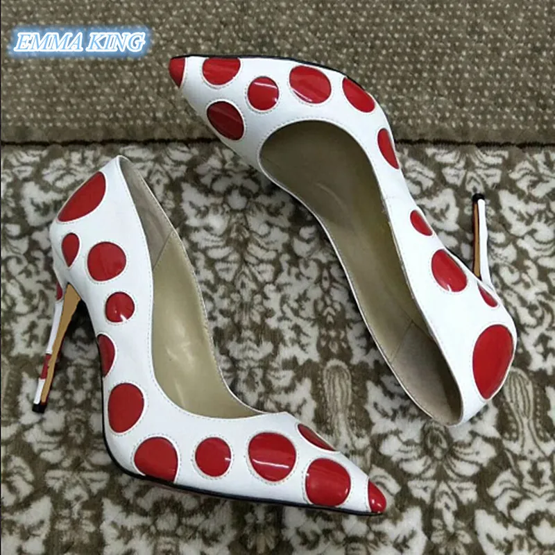 Spring Autumn 2019 Round Dots Design Women Sexy High Heel Pumps Pointed Toe Shallow Stilettos Ladies Shoes Shallow Slip-On Pumps
Spring Autumn 2019 Round Dots Design Women Sexy High Heel Pumps Pointed Toe Shallow Stilettos Ladies Shoes Shallow Slip-On Pumps